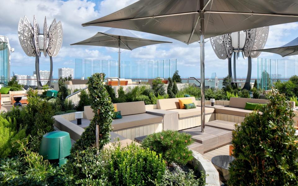 The rooftop is an ideal chillout spot