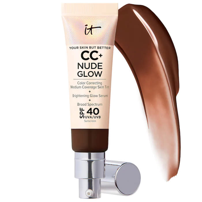 IT Cosmetics CC+ Nude Glow Lightweight Foundation + Glow Serum with SPF 40 and Niacinamide