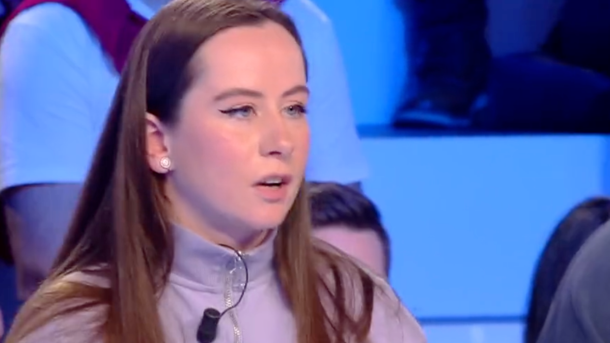 Alice Cordier, présidente du Collectif Némésis, sur l'émission TPMP / Capture écran