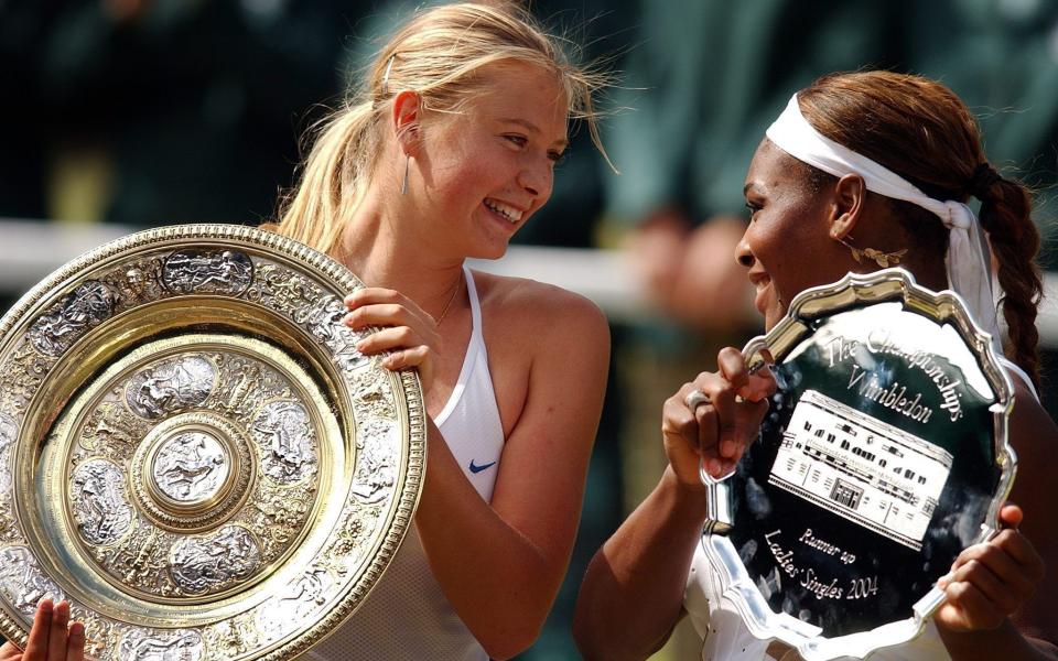 Sharapova's famous Wimbledon 2004 win would be one of just two victories over Williams - REX