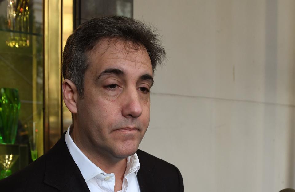 Michael Cohen, the former personal lawyer for President Donald Trump, leaves his Park Avenue apartment May 6, 2019, to begin a three-year prison sentence. Cohen later was allowed to serve home confinement because of the coronavirus. (Photo: TIMOTHY A. CLARY/AFP via Getty Images)