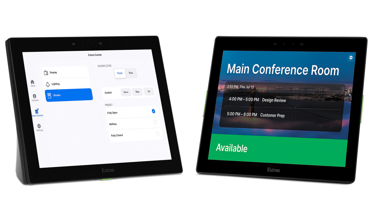  New Extron and Zoom touchpanels. . 