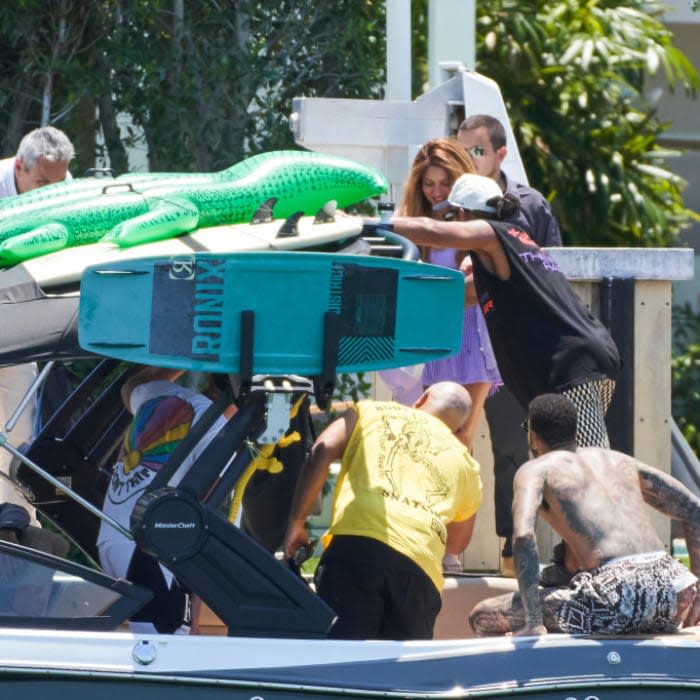 Shakira y Lewis Hamilton 