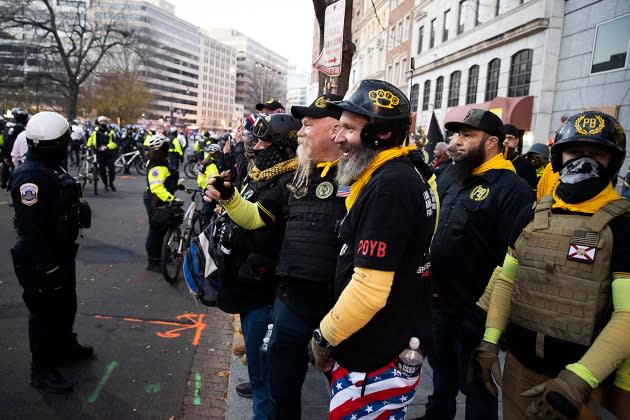 dc-police-proud-boy.jpg Supporters Of President Trump Gather In D.C. To Protest Election Results - Credit: Tasos Katopodis/Getty Images