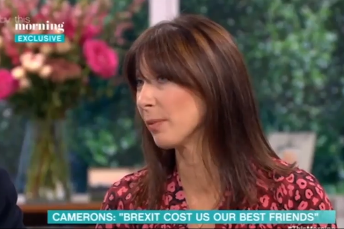 'Things happen and you can't go back to where you were immediately,' Ms Cameron said: ITV