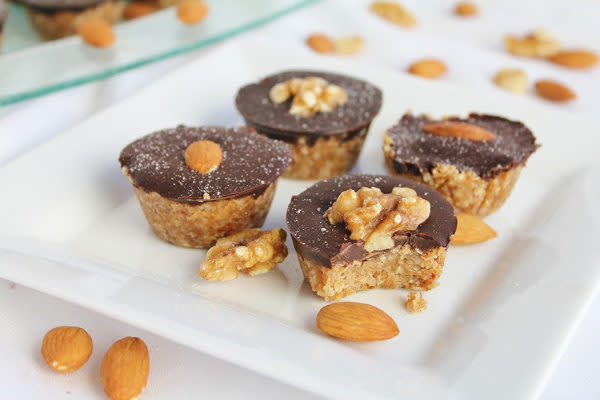 Raw Coconut Peanut Butter Cups with Chocolate