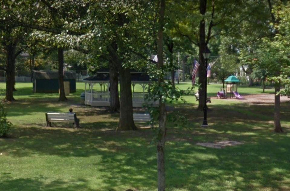 West Ann Memorial Park, in Milford Borough, viewed from West Catherine Street. A state grant for $195,100 will fund walkways, a parking area, and play equipment with required safety surfacing and fencing.