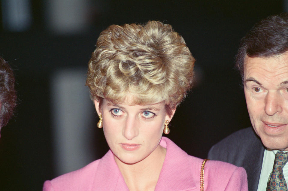 Princess Diana, in Paris, France. On this day in Paris she visited the The Contemporary School Of Music and Terence Conran's Emporium On The Left Back, picture taken 14th November 1992. (Photo by Kent Gavin/Mirrorpix/Getty Images)