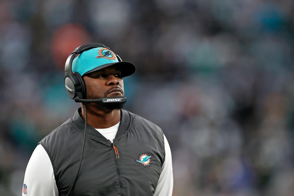 Former Dolphins coach Brian Flores has filed a proposed class-action lawsuit against the NFL and three of its teams, alleging racial discrimination by the league's teams in hiring practices.