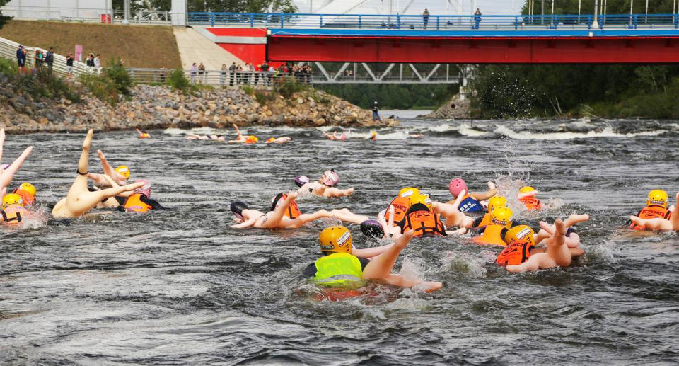 Competitors must navigate a 600-metre stretch of the river. Source: Australscope/ Newsflash