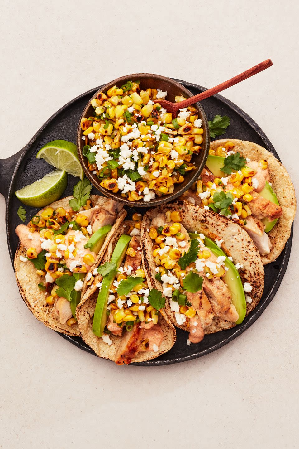 Mexican Street Corn Grilled Chicken Tacos