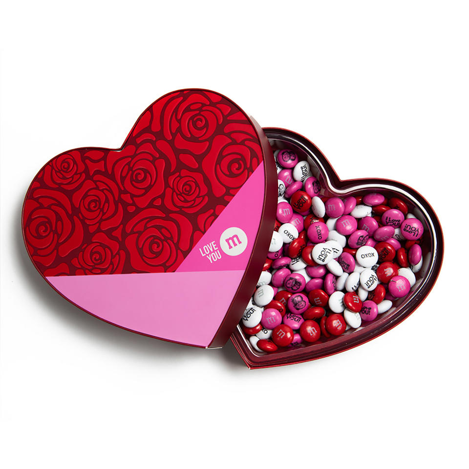 M&M'S Personalizable Heart-Shaped Candy Gift Box