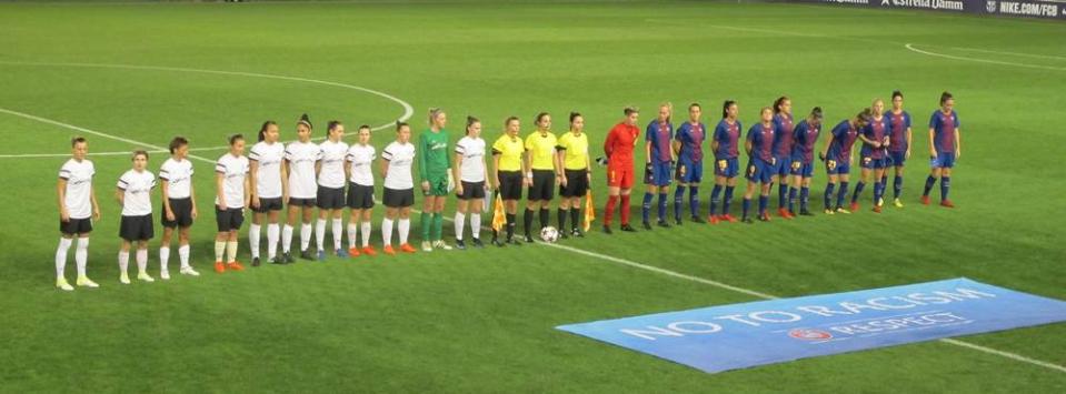 Partido de los octavos de final de la UEFA Women's Champions League. El FC Barcelona Femenino recibió al FK Gintra, en el Mini Estadi, Barcelona, 15 de noviembre de 2017. / Foto: Wilmar Cabrera