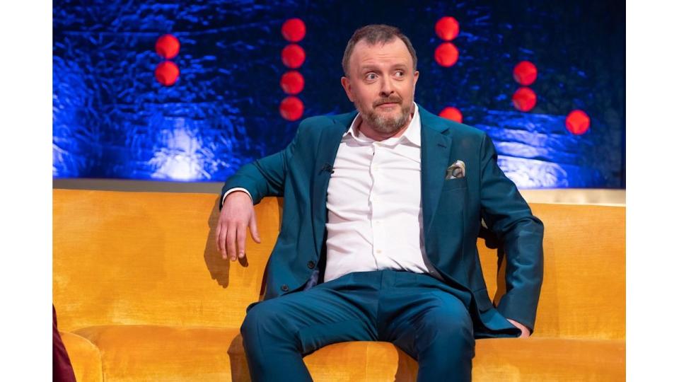 Chris mccausland on jonathan ross show sofa