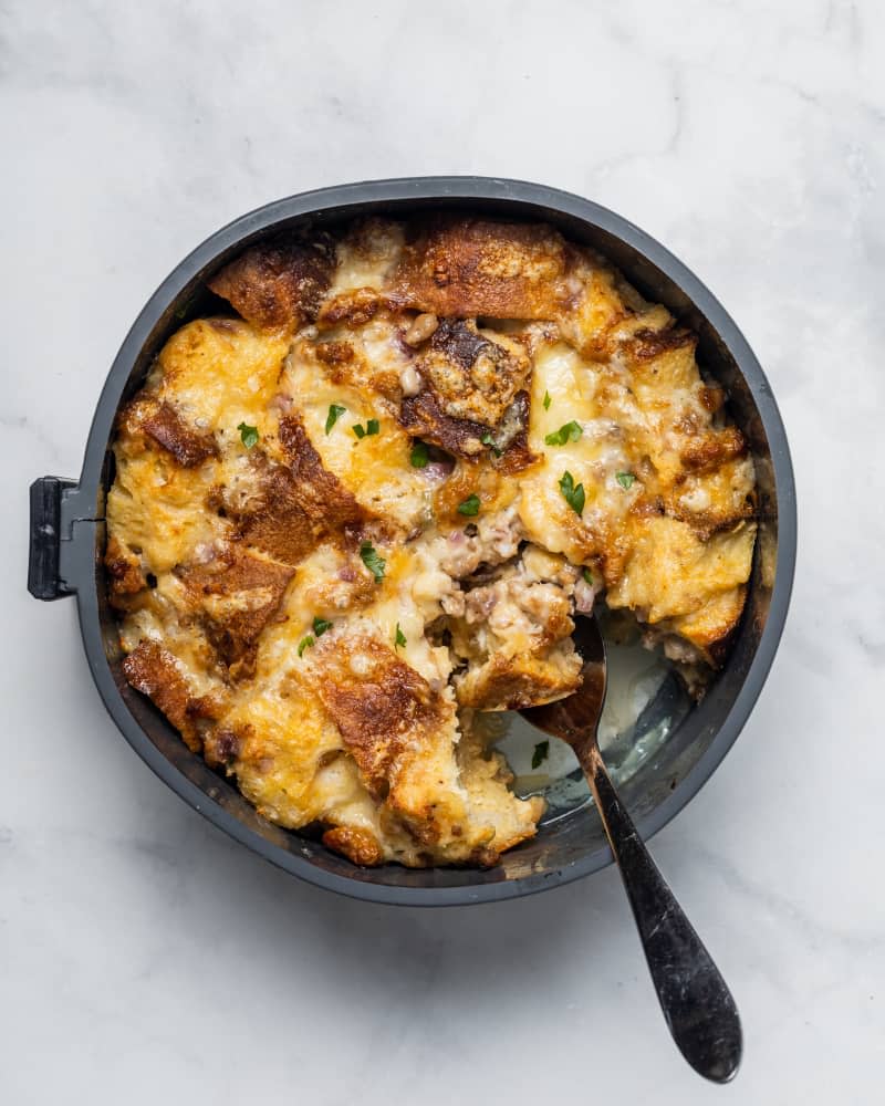 Instant Pot Sausage, Egg, and Cheese Strata