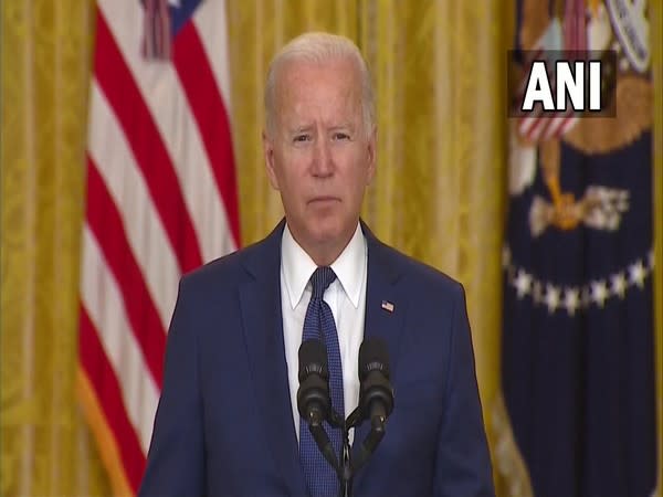 US President Joe Biden speaking from White House on Thursday (local time).