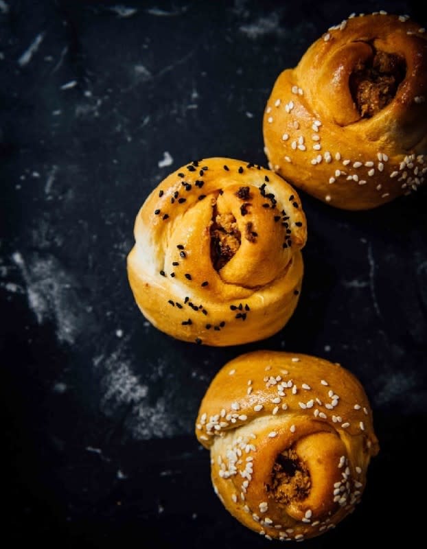 <p>A Brown Table</p><p>Soft and fluffy rolls spruced up with delicious and spicy chili crisp!</p><p><strong>Get the recipe here: <a href="http://abrowntable.com/home/chilli-crisp-stuffed-rose-buns" rel="nofollow noopener" target="_blank" data-ylk="slk:Chili Crisp Cream Cheese Stuffed Rose Buns;elm:context_link;itc:0;sec:content-canvas" class="link ">Chili Crisp Cream Cheese Stuffed Rose Buns</a></strong></p>
