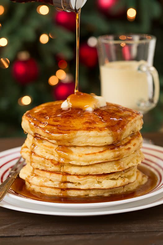 Eggnog Pancakes