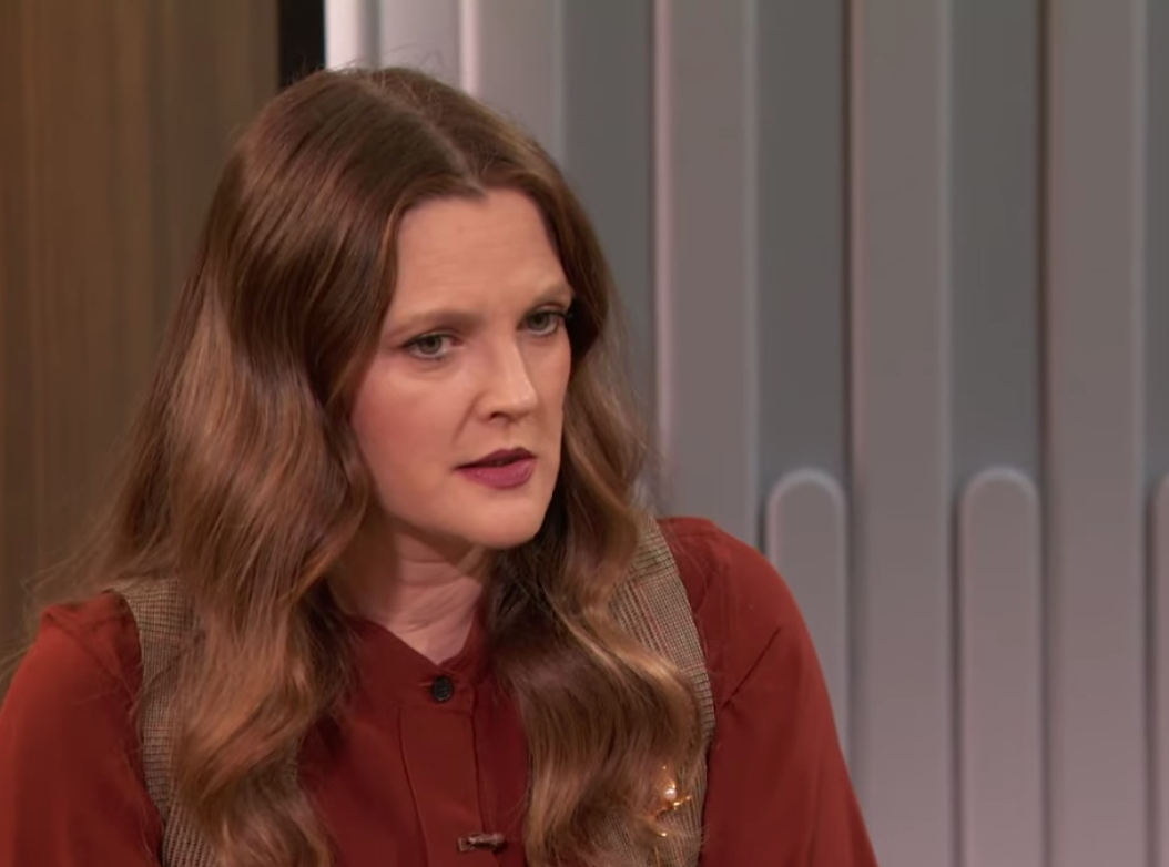 Drew Barrymore speaking on her chat show (YouTube)