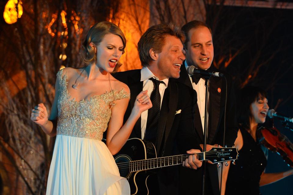 Prince william singing with taylor swift and jon bon jovi