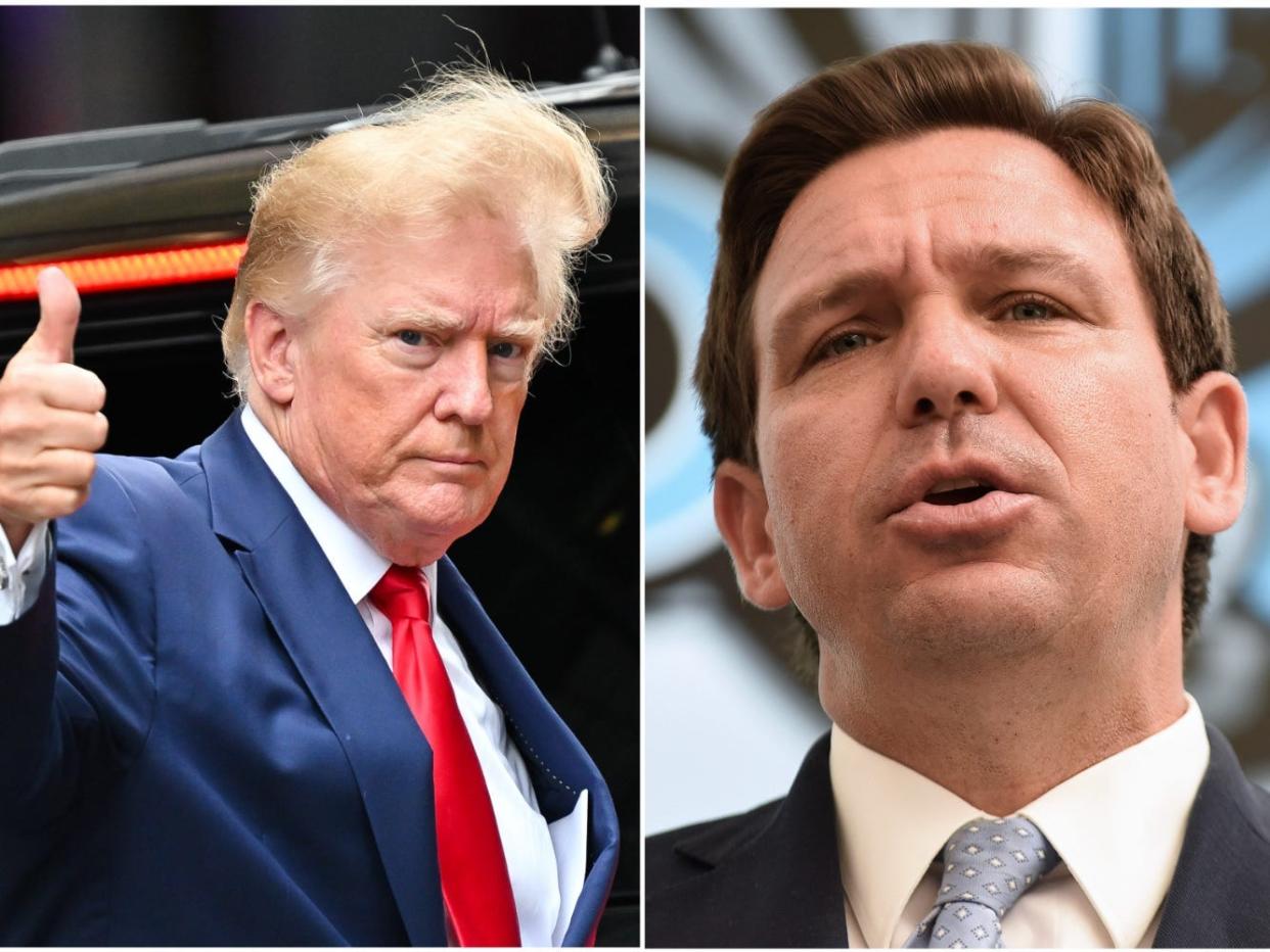 Donald Trump and Ron DeSantis