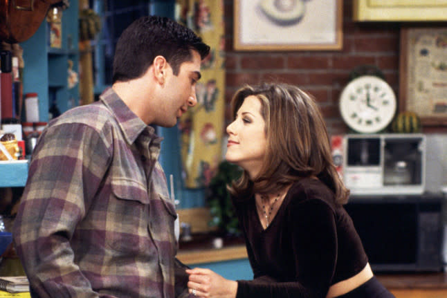 Friends characters Ross Geller and Rachel Green