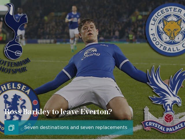 Ross Barkley to leave Everton? Seven destinations and seven replacements