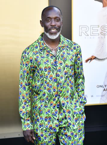 <p>Rodin Eckenroth/FilmMagic</p> Michael K. Williams attends the Los Angeles premiere of MGM's "Respect" in 2021