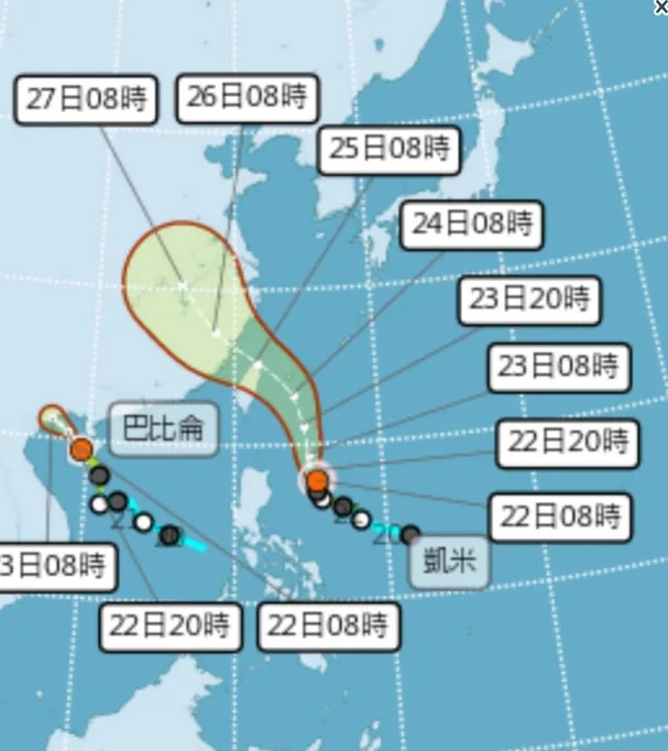 凱米颱風「突變巨嬰」登陸機率升高！林嘉愷揭「放假機率、風雨最猛時間」