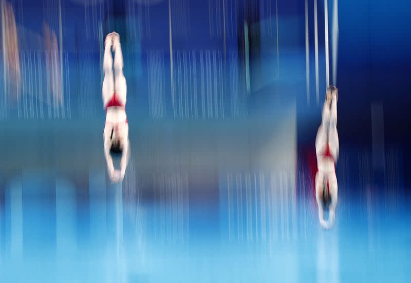 Clavados - Final femenina de trampolín sincronizado de 3 metros