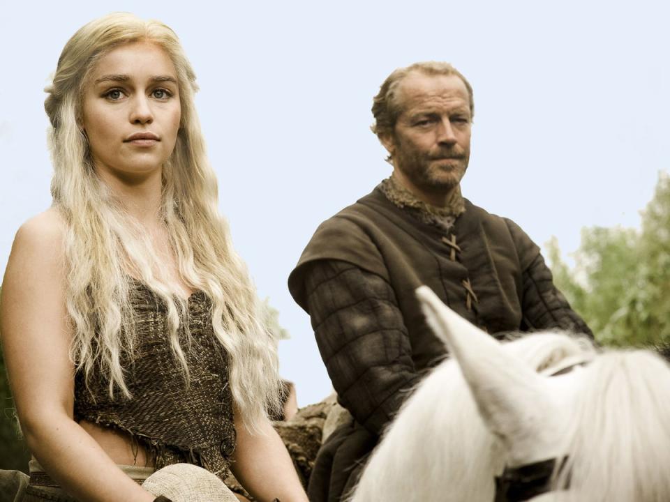 Emilia Clarke and Iain Glen in ‘Game of Thrones' (HBO/Kobal/Shutterstock)