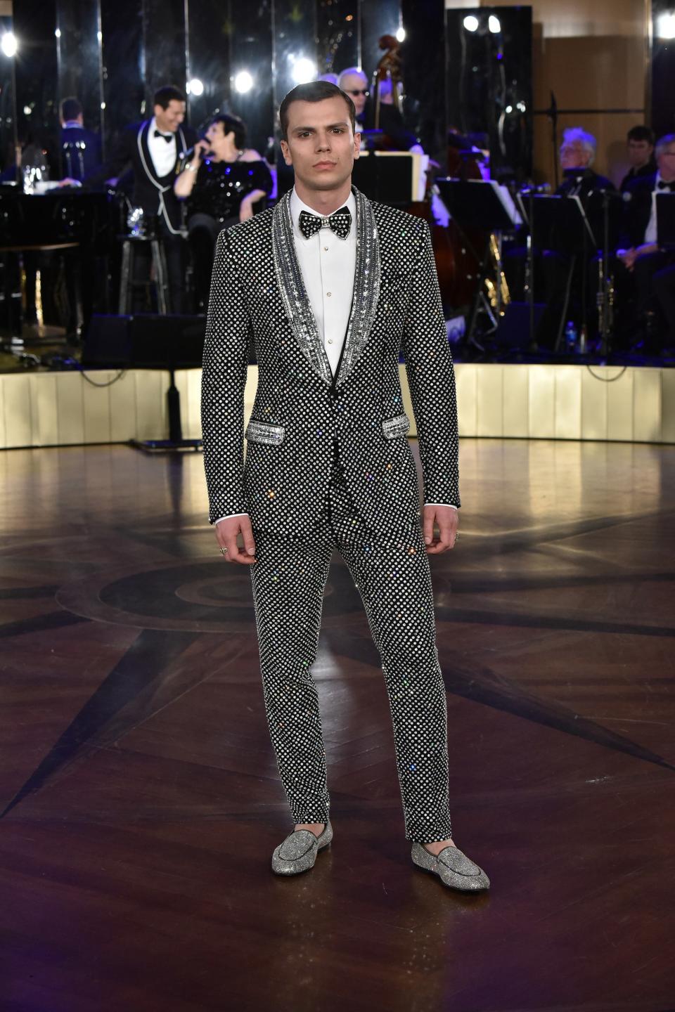 Dolce & Gabbana presented their Alta Sartoria menswear to a crowd that included Nick Jonas, Trevor Noah, and Steve Harvey.