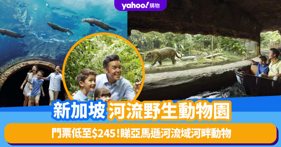 新加坡旅遊｜亞洲唯一河流野生動物園門票低至$245！河川生態園採索亞馬遜河流域河畔動物、邂逅優雅海牛、萌爆水豚