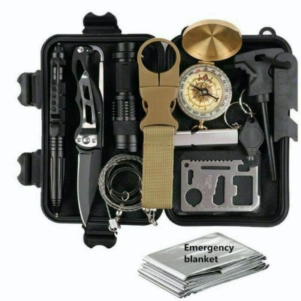 black box full of tactical gear