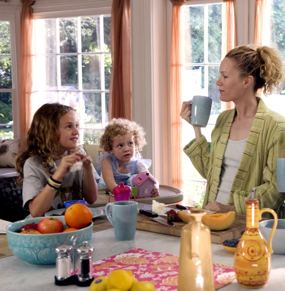 the three eating breakfast in the movie