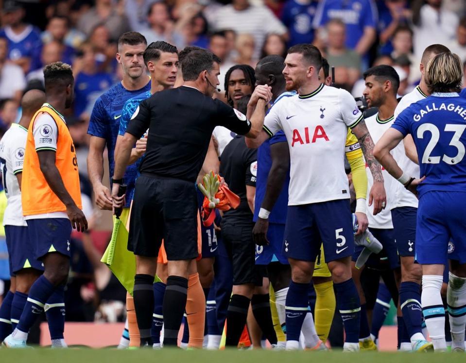 Pierre-Emile Hojbjerg believes Tottenham are in a ‘good way’ after they battled to a 2-2 draw at Chelsea (John Walton/PA) (PA Wire)