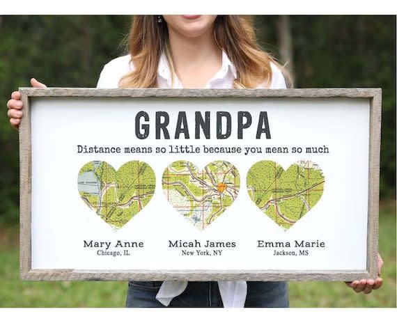 7) Personalized Farmhouse Sign