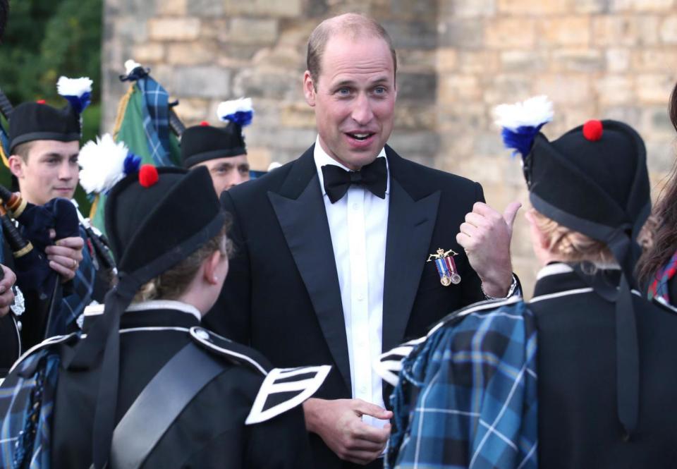Preview performance: The Duke of Cambridge at the Palace of Holyroodhouse (PA)