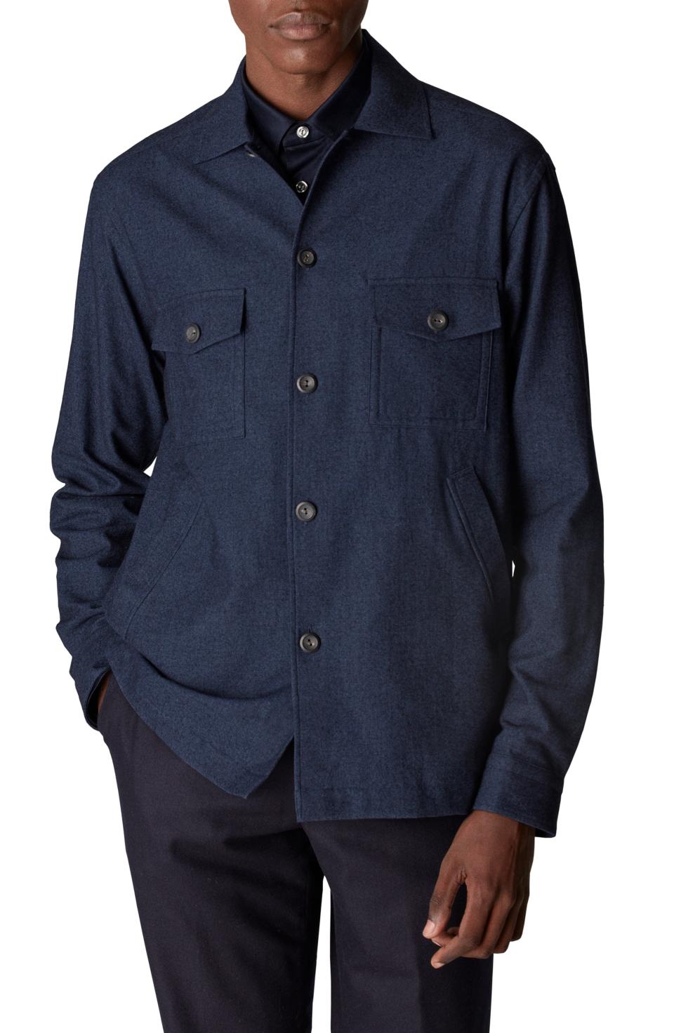 Eton Cotton Wool & Cashmere Overshirt