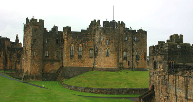 Alnwick Castle in Northumberland, Photo Courtesy of Flickr: Elizabeth Pottinger