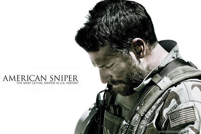 <p> Warner Bros. Pictures</p> Bradley Cooper was nominated for an Oscar for his portrayal of Chris Kyle in the 2014 film, American Sniper.
