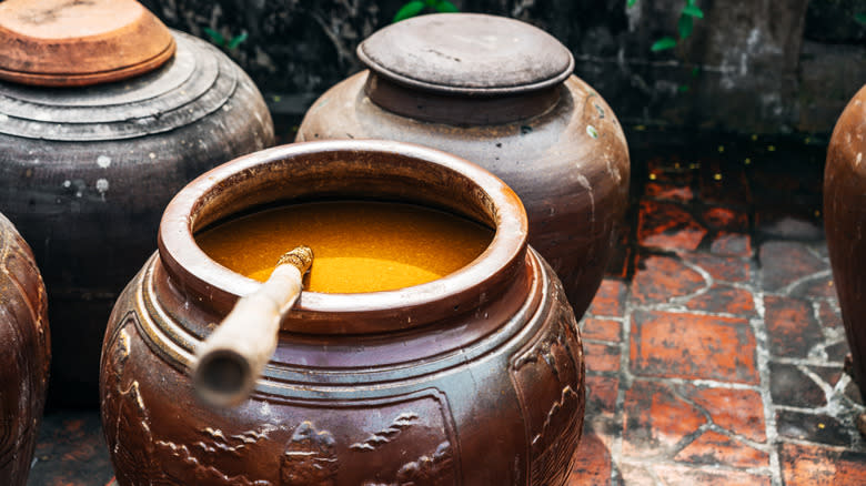 fermenting soybeans 