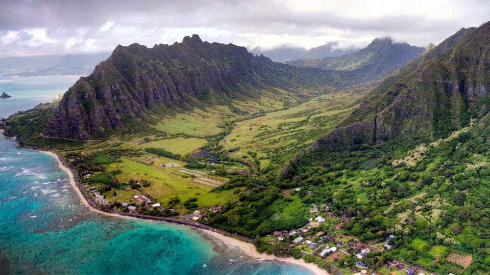 Panoramic Kaaawa Valley Oahu