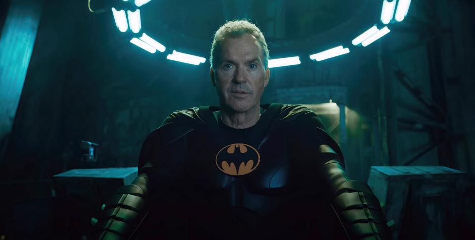 THE FLASH, Michael Keaton as Batman / Bruce Wayne, 2023. © Warner Bros. / courtesy Everett Collection