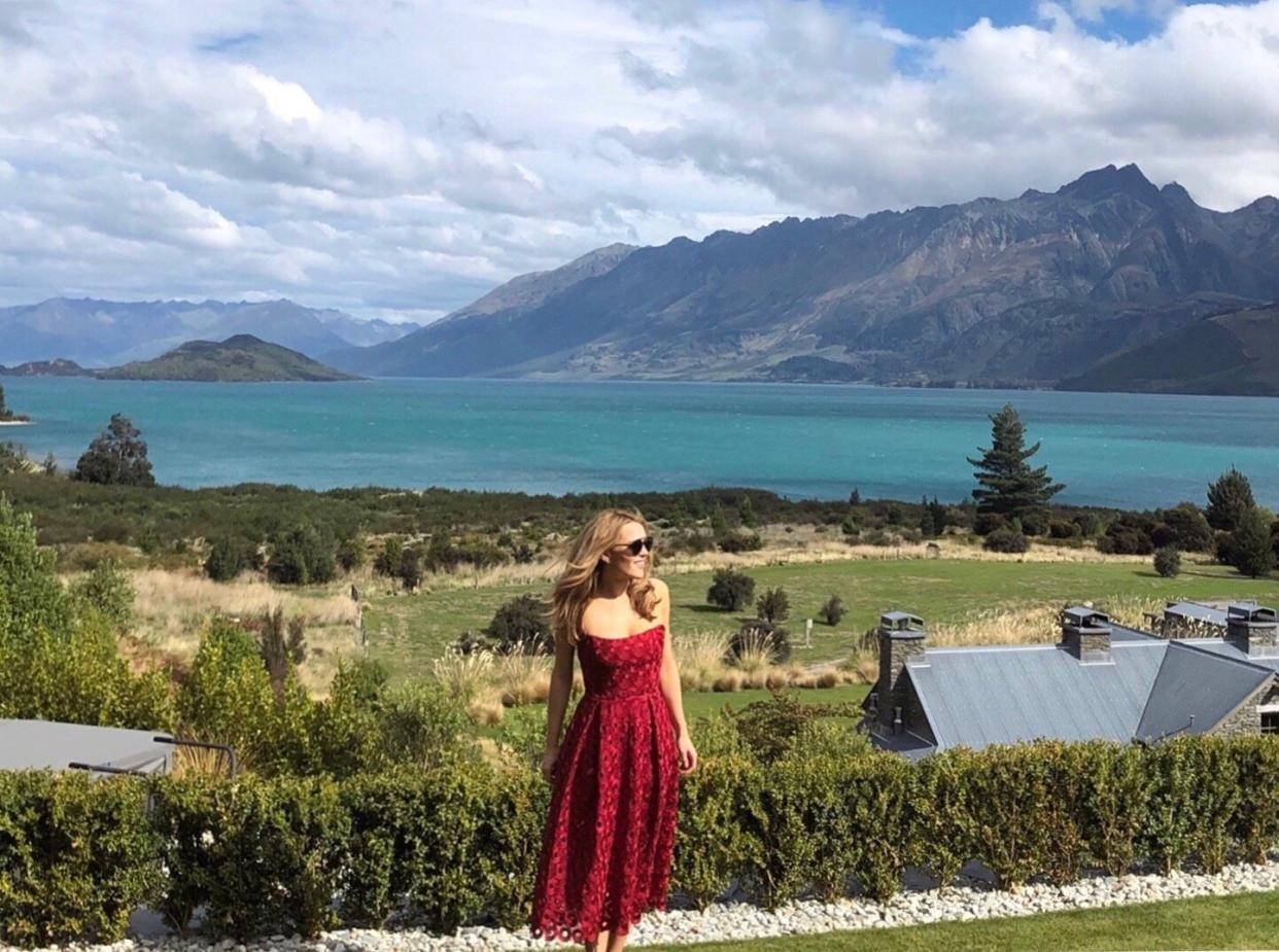 The writer, Amy Louise Bailey, in her home country of New Zealand