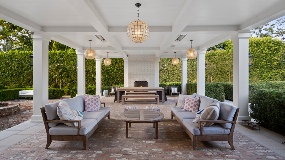 The outdoor seating area. - Credit: Willis Allen Real Estate/Forbes Global Properties