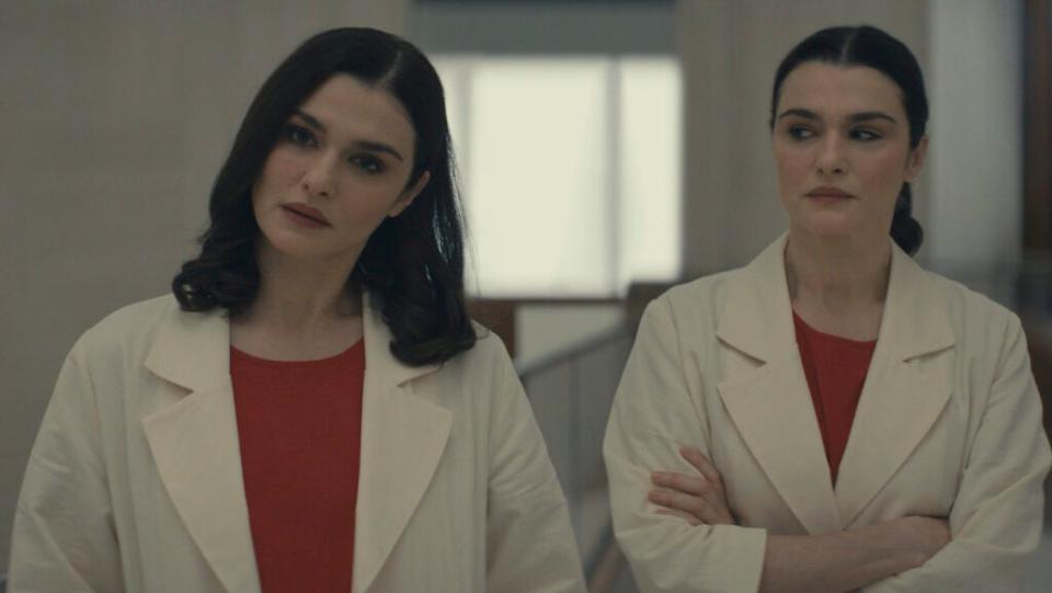 Rachel Weisz in both “Dead Ringers” roles (Prime Video)