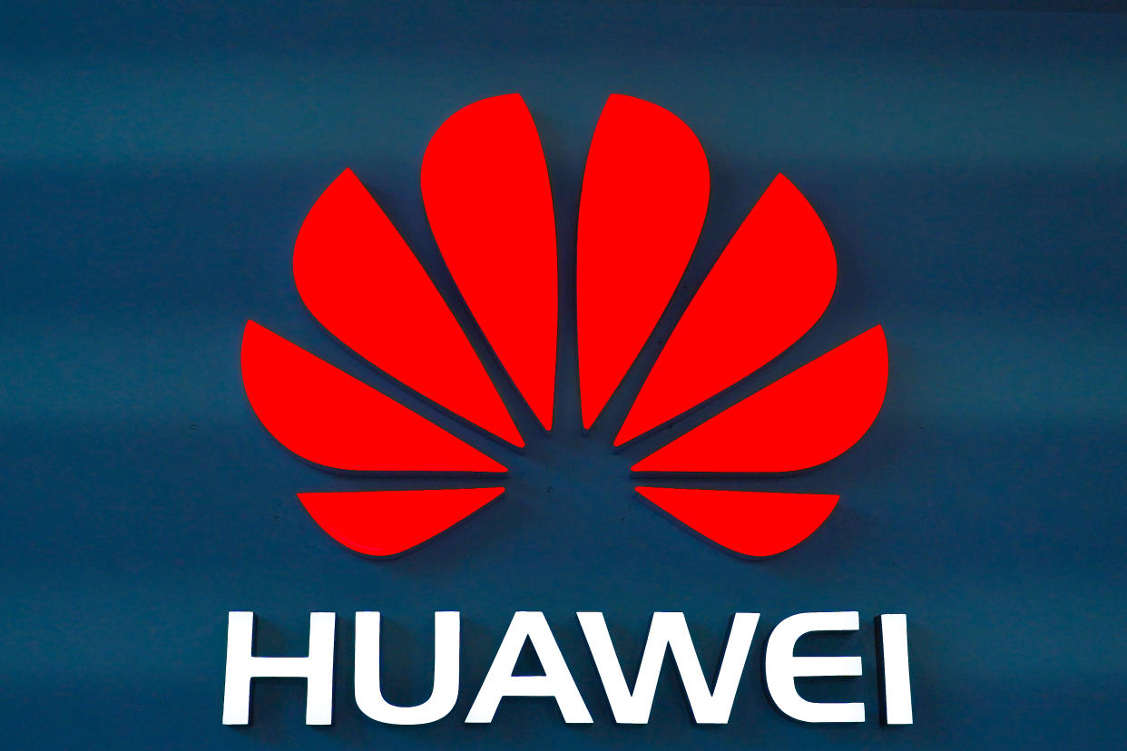 The Huawei logo is seen in a store in Dongdaqiao, Chaoyang District, Beijing on July 1, 2019.