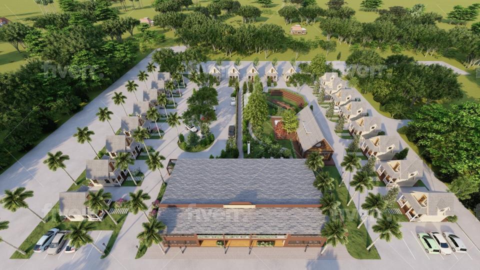 Fellsmere City Manager Mark Mathes is hopeful a fishing camp with about 20 small cottages, as envisioned in this rendering, eventually will be built on northern Broadway Street.