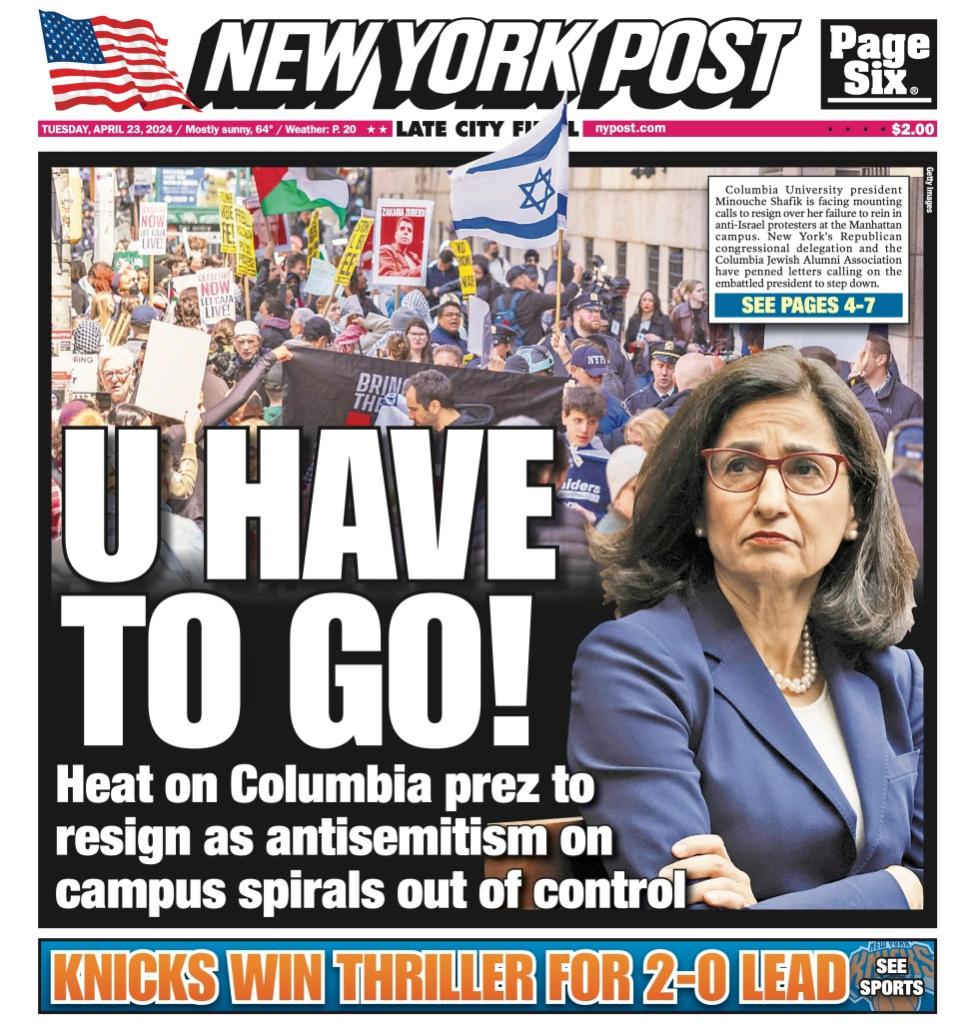 “What’s happening at Columbia is abhorrent and Mondaire Jones’ gutless reaction to it — or lack thereof — tells you all you need to know about who he really is and where his loyalties lie,” Russell said. New York Post